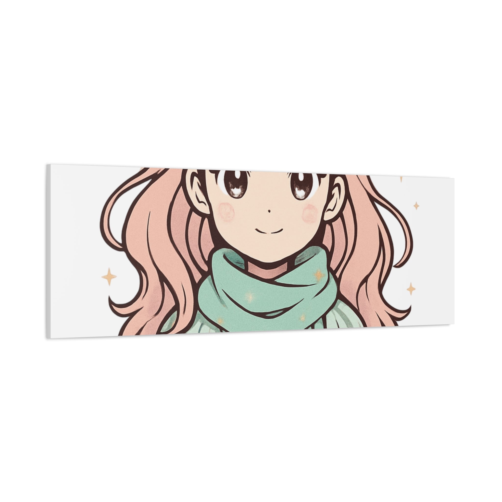 Anime Girl New Year Canvas Print