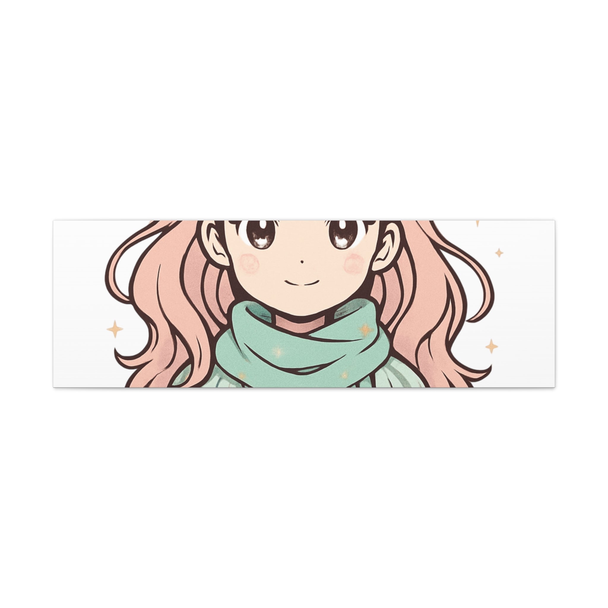 Anime Girl New Year Canvas Print