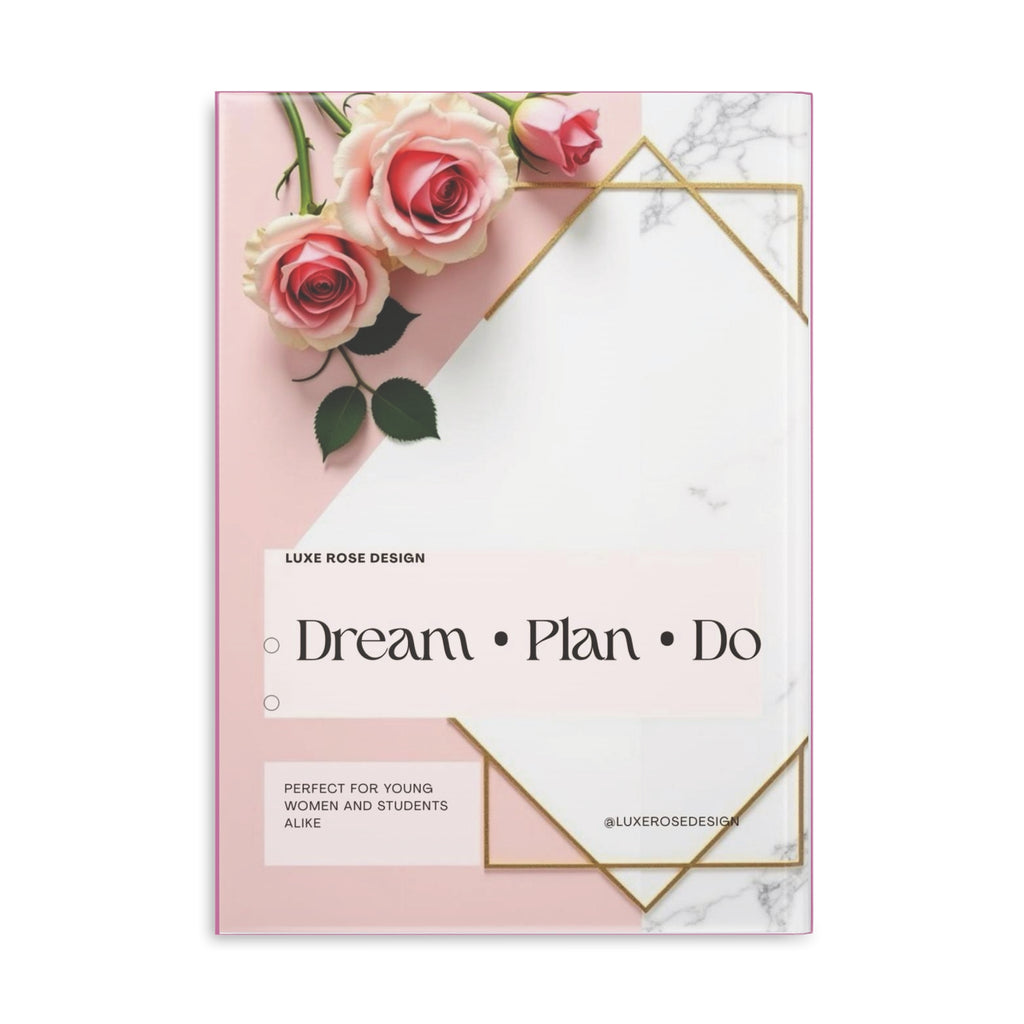 Dream Plan Journal – Elegant Hardcover Notebook for Girls & Students