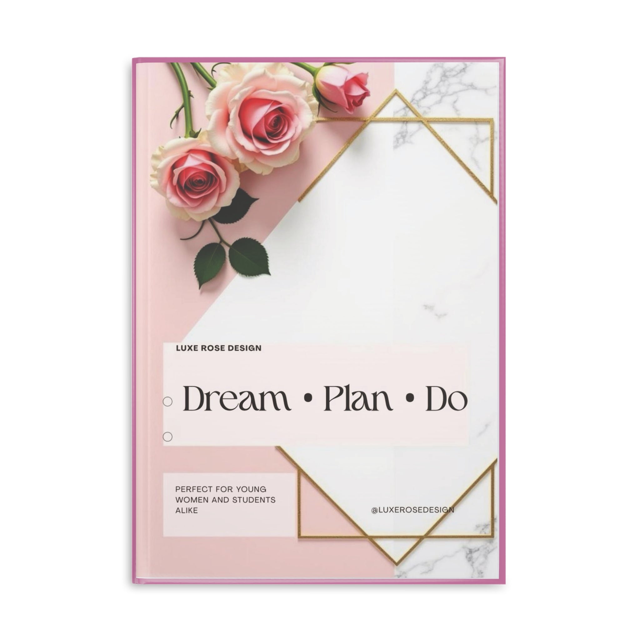 Dream Plan Journal – Elegant Hardcover Notebook for Girls & Students