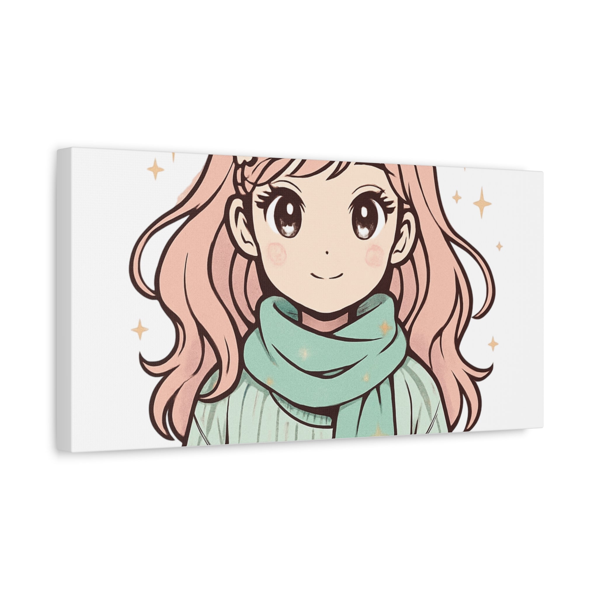 Anime Girl New Year Canvas Print