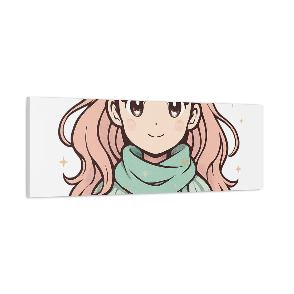 Anime Girl New Year Canvas Print