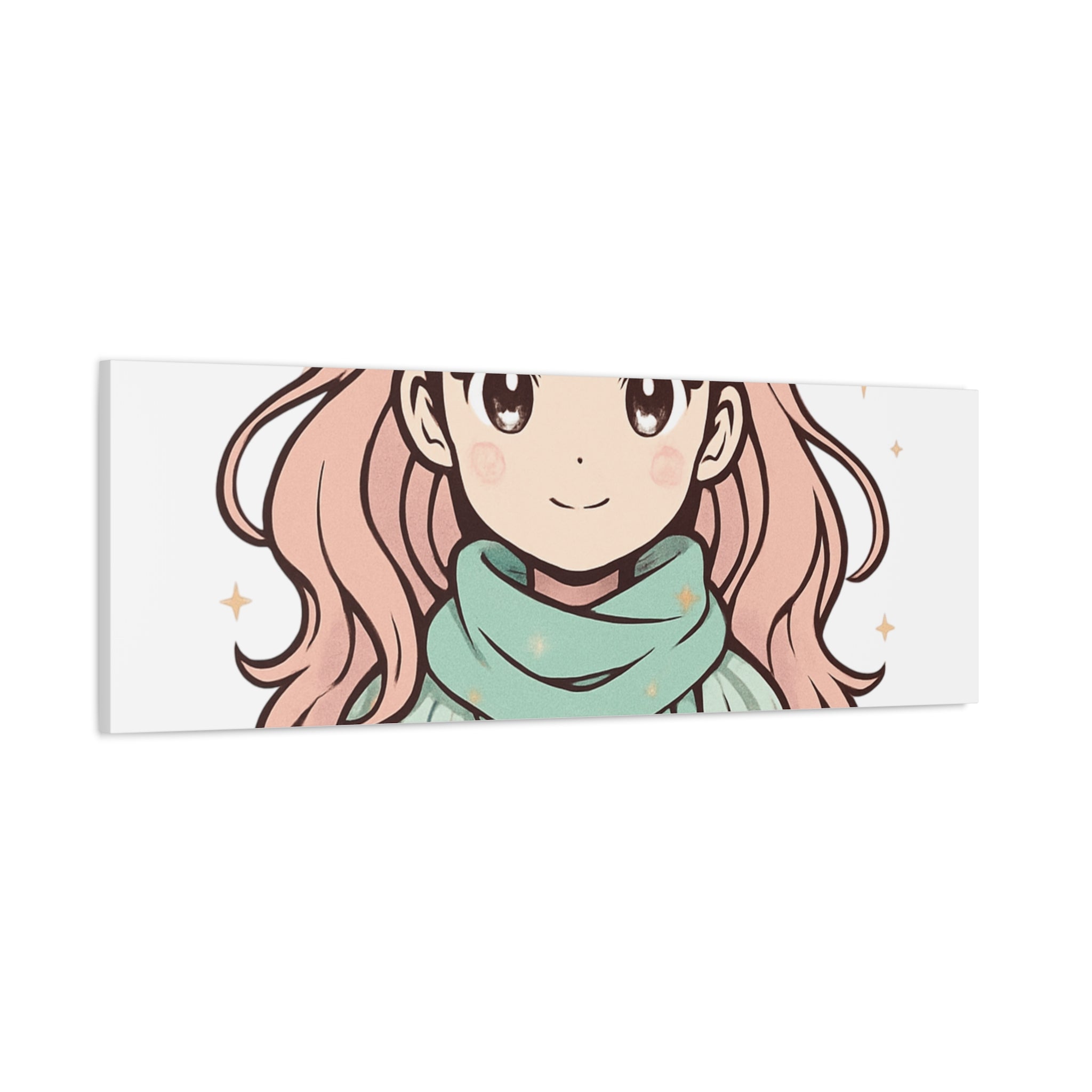 Anime Girl New Year Canvas Print