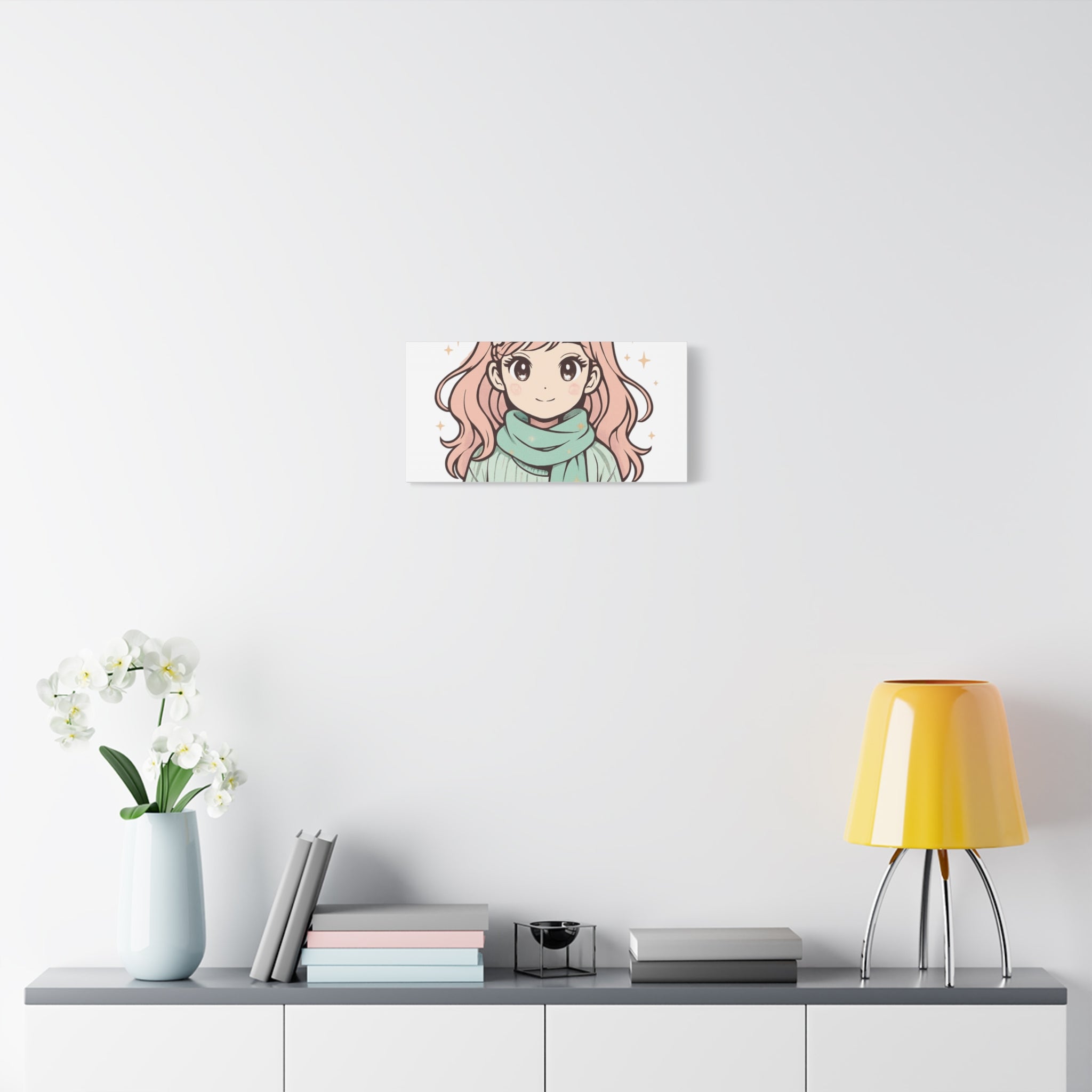 Anime Girl New Year Canvas Print
