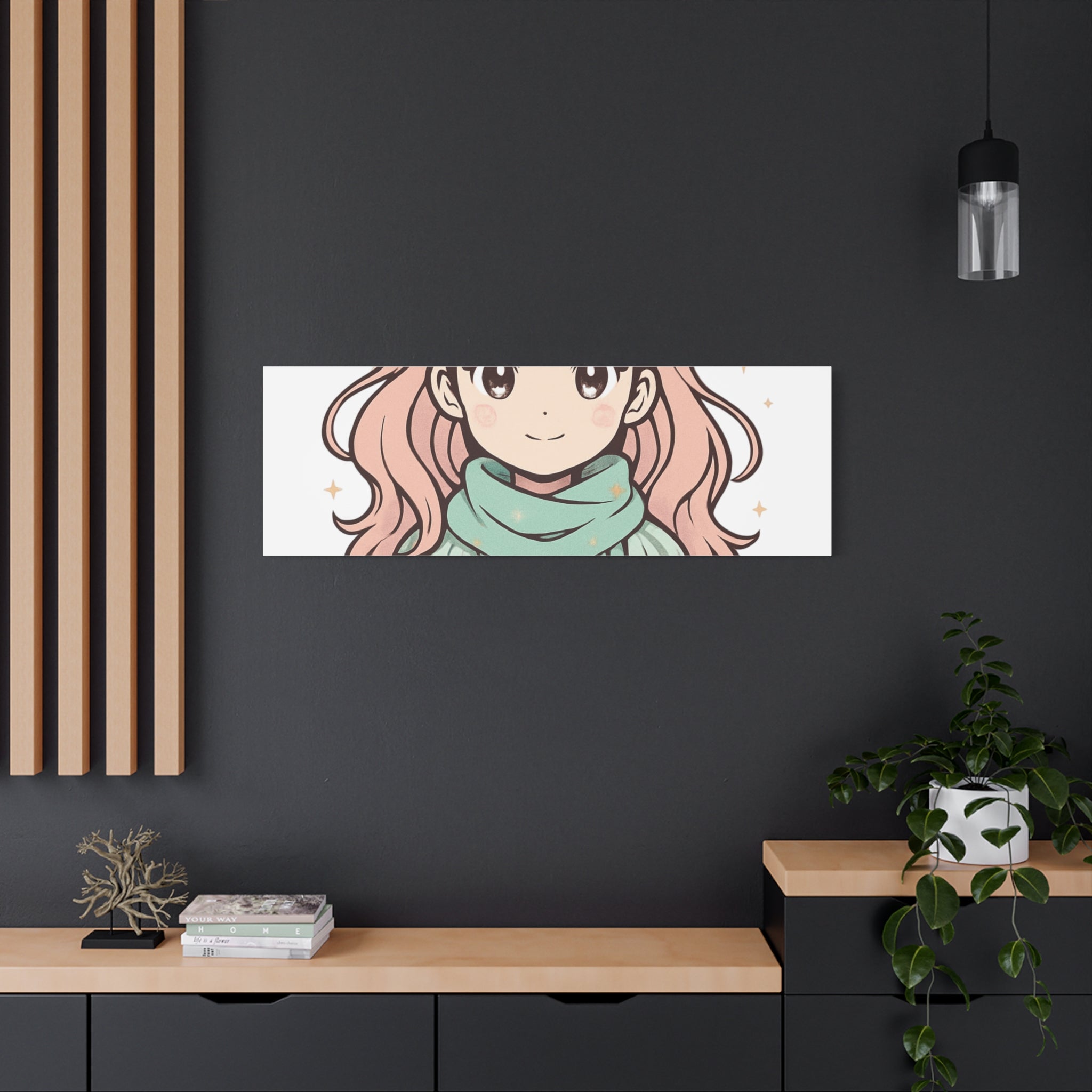 Anime Girl New Year Canvas Print