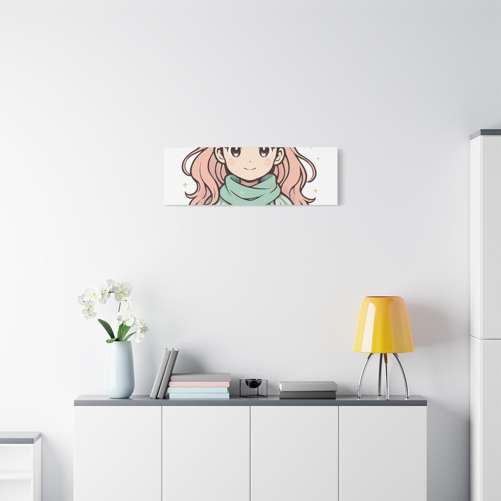 Anime Girl New Year Canvas Print