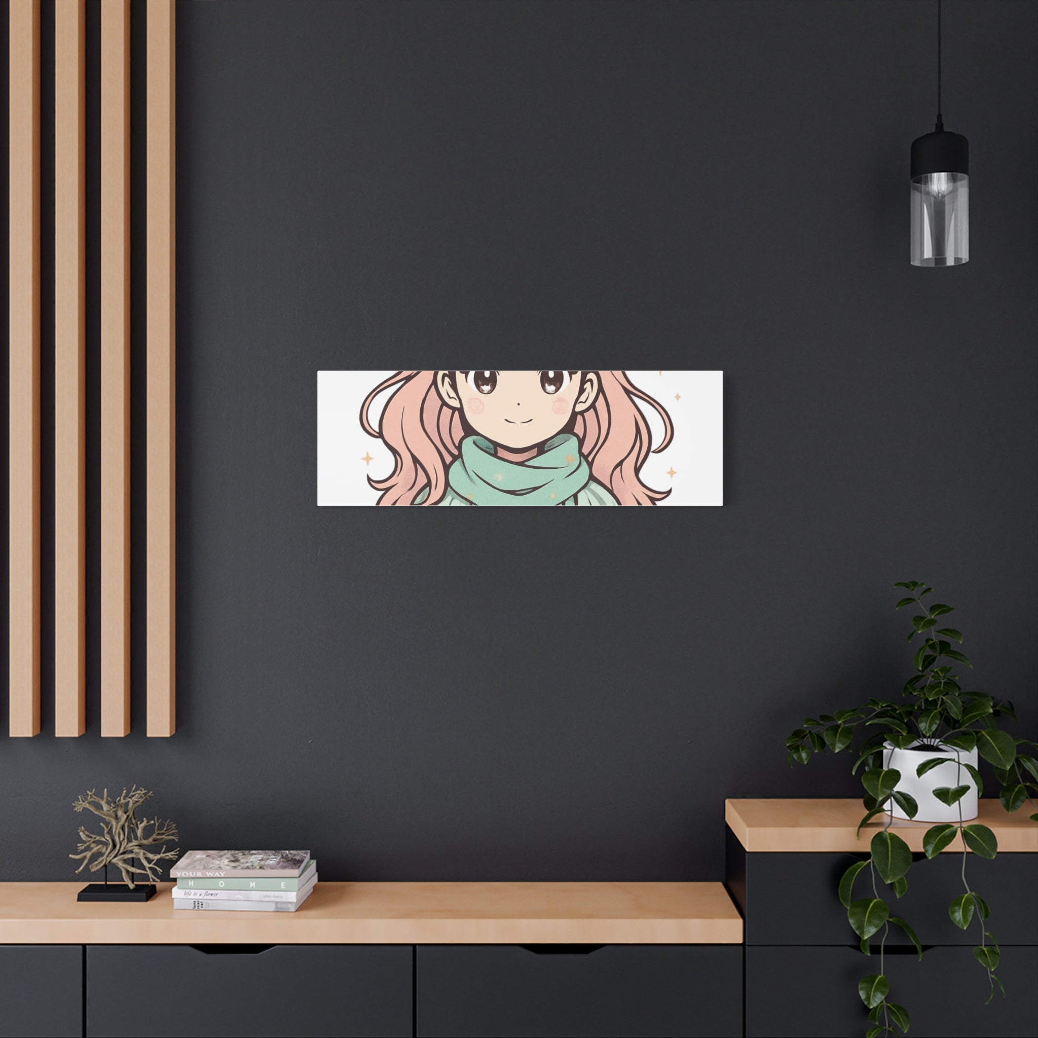 Anime Girl New Year Canvas Print