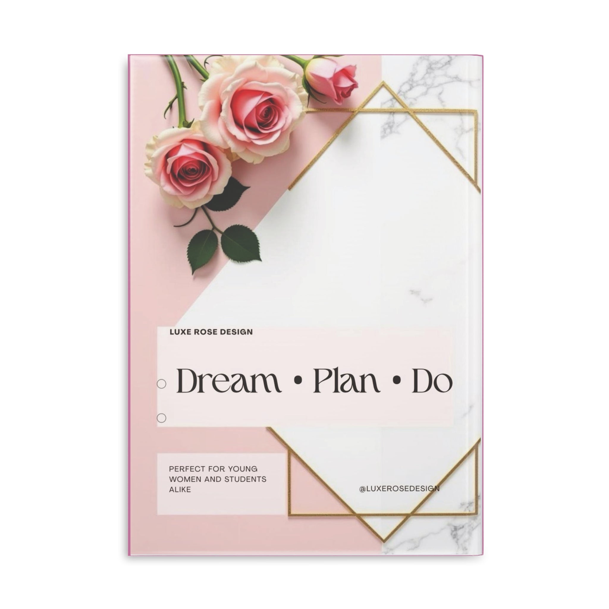 Dream Plan Journal – Elegant Hardcover Notebook for Girls & Students