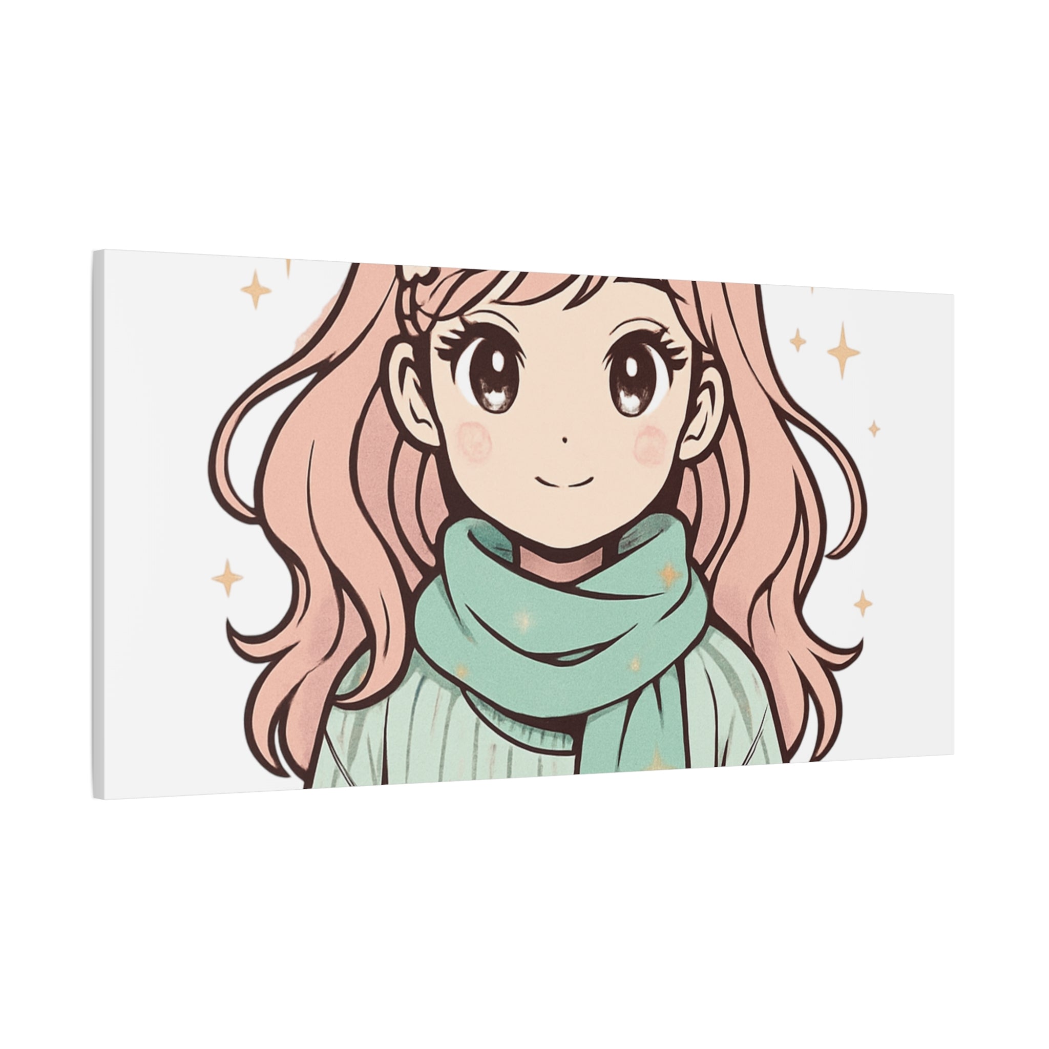 Anime Girl New Year Canvas Print