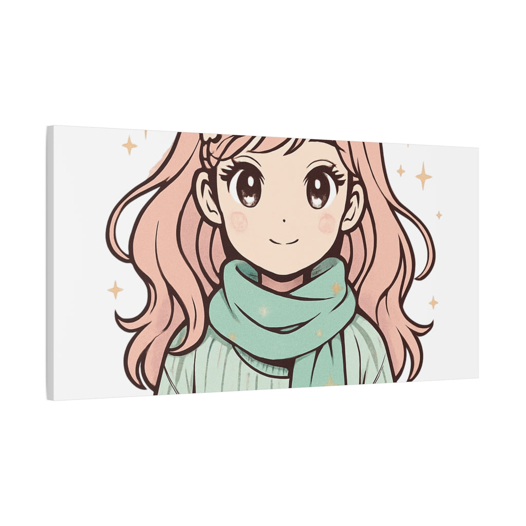 Anime Girl New Year Canvas Print