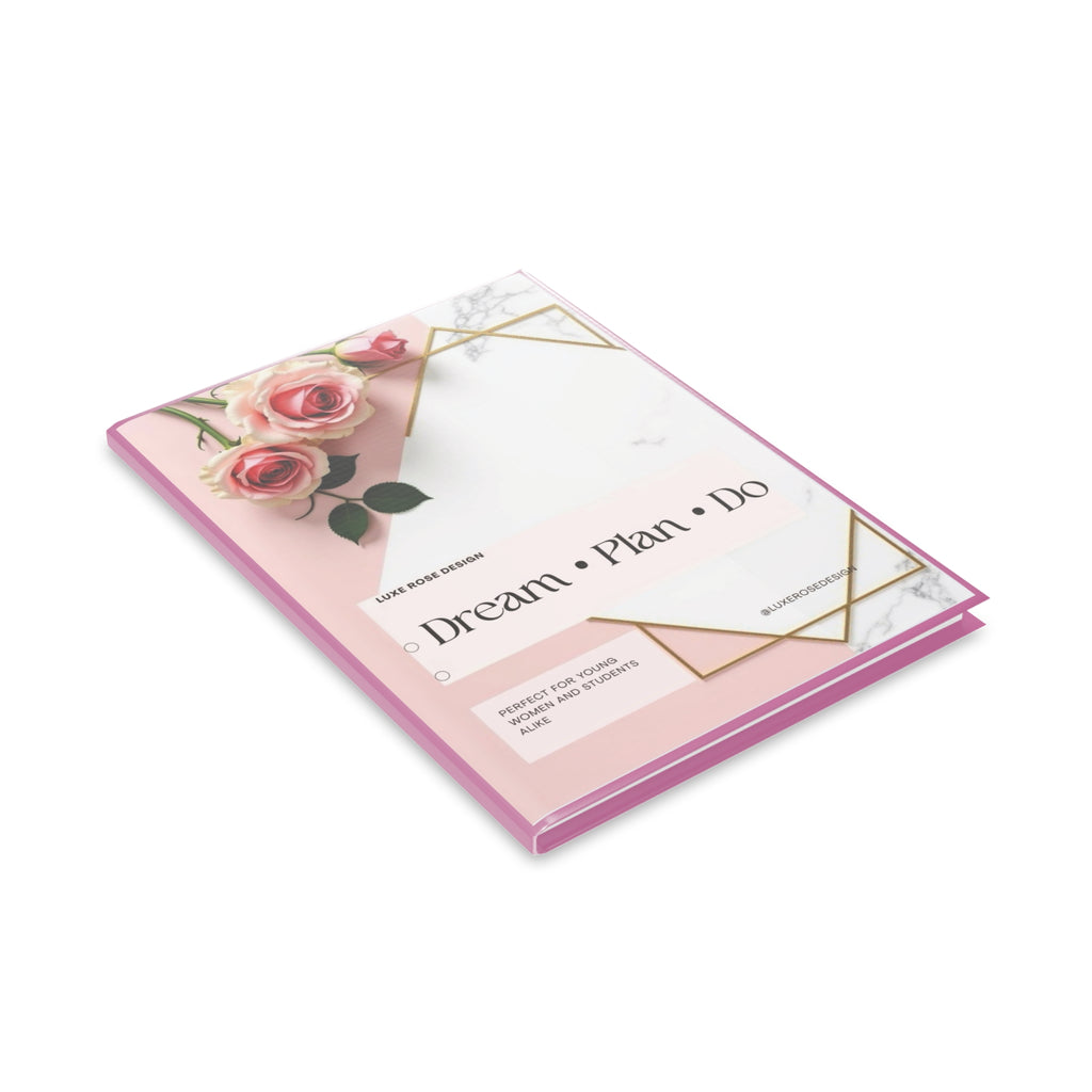 Dream Plan Journal – Elegant Hardcover Notebook for Girls & Students