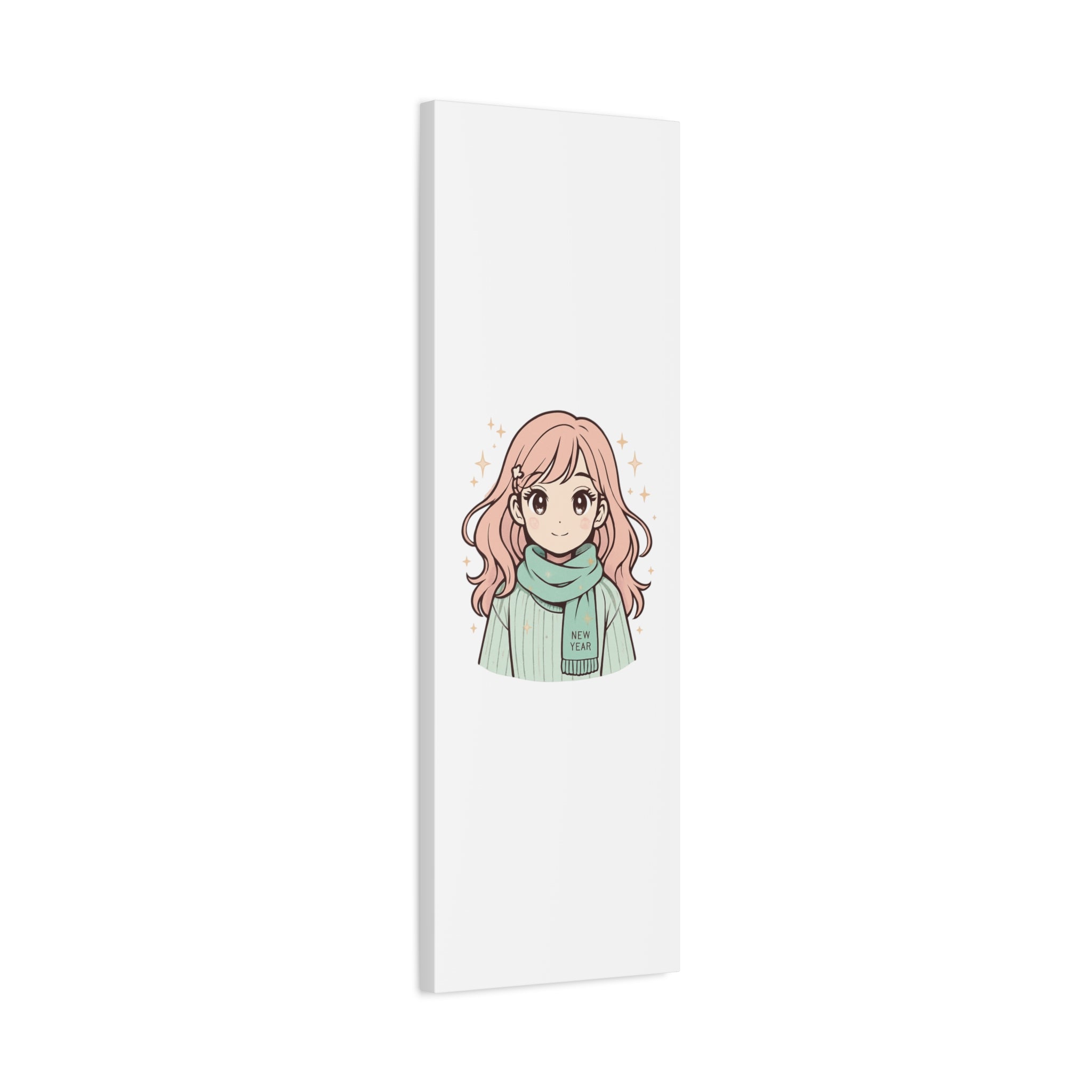 Anime Girl New Year Canvas Print