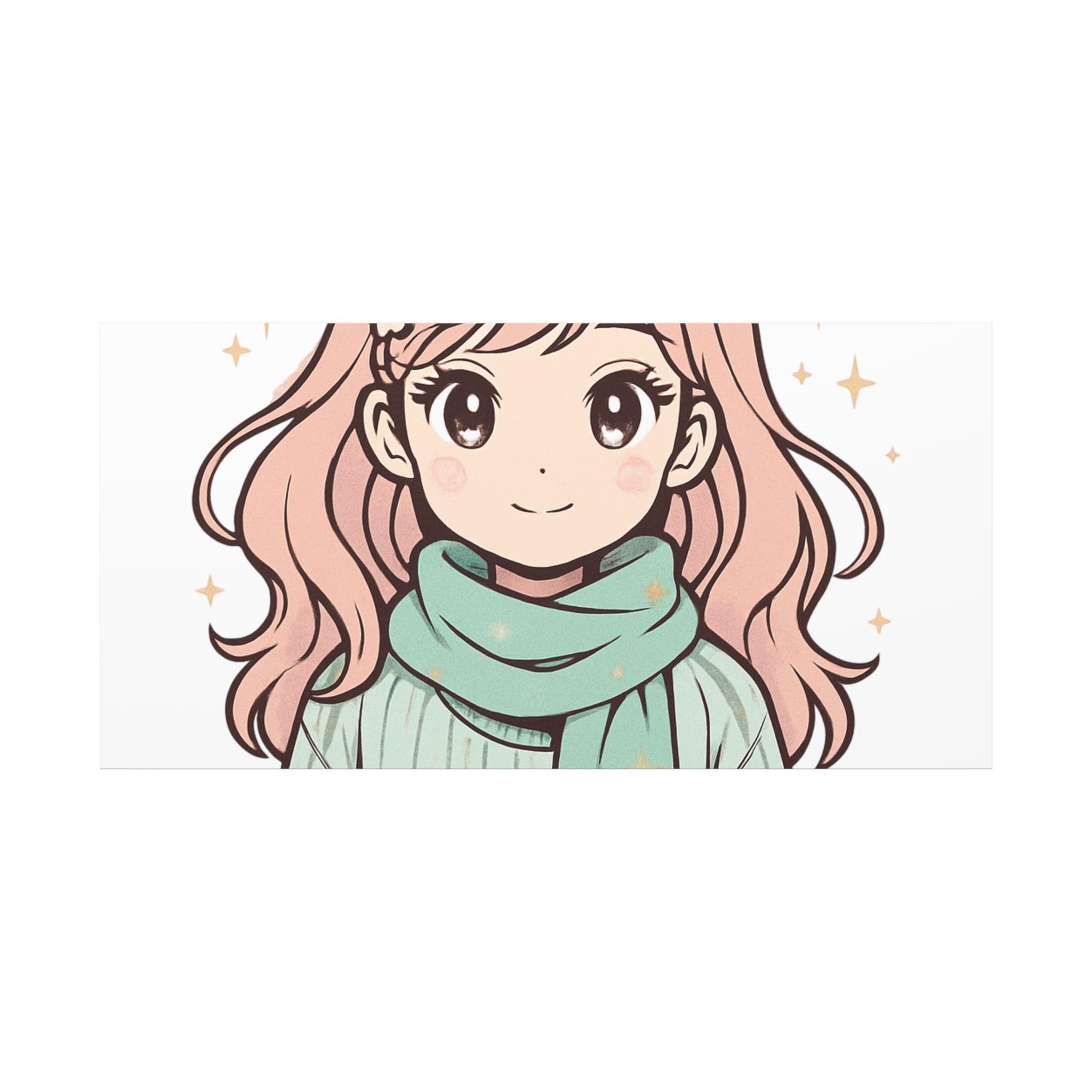 Anime Girl New Year Canvas Print